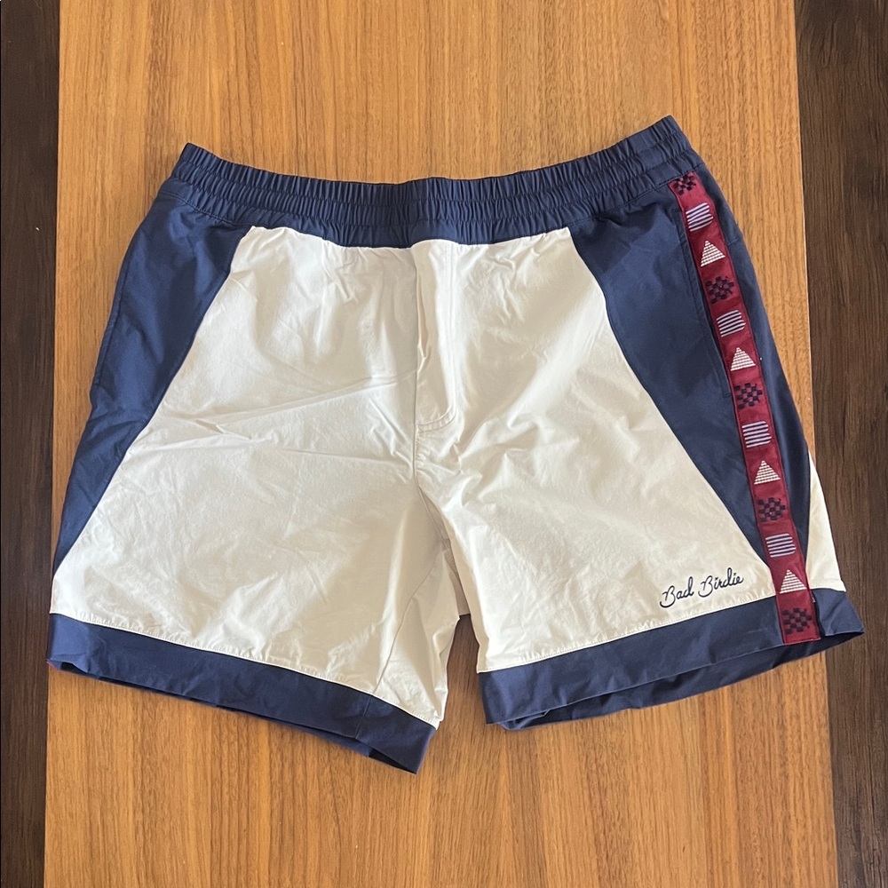 Bad Birdie Navy, White & Red Men's Trunks Shorts